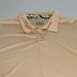 Brush Country Camo Polo Shirt Mens 2XL Green Stretch Performance Golf Hunting